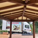 tettoia copertura pvc legno lamellare copertura portico
